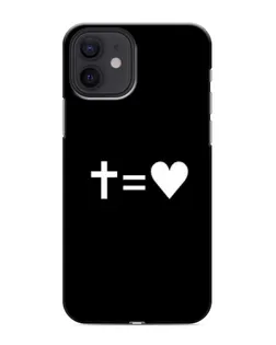Чохол для iPhone 12 з картинкою «Хрест та Серце»