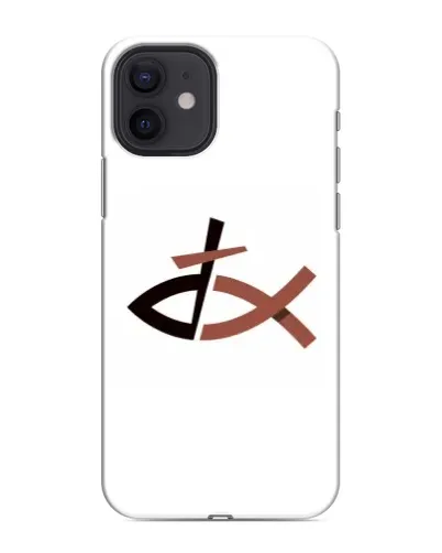 Чохол для iPhone 12 з картинкою «Риба та хрест»