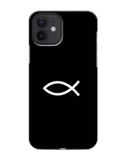 Чехол для iPhone 12 с картинкой «Символ рыбы Jesus»