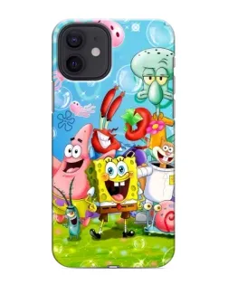 Чехол для iPhone 12 с картинкой «Губка Боб и друзья»