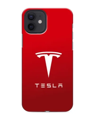 Чохол для iPhone 12 з картинкою «Tesla Red Classic»