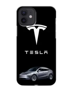 Чохол для iPhone 12 з картинкою «Tesla Model Y»
