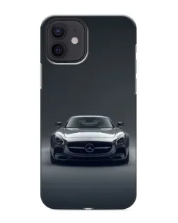 Чохол для iPhone 12 з картинкою «Mercedes на чорному»