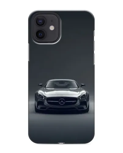 Чохол для iPhone 12 з картинкою «Mercedes на чорному»