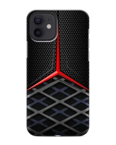 Чохол для iPhone 12 з картинкою «Mercedes Carbon Grid»