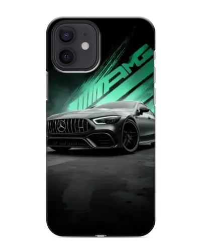 Чохол для iPhone 12 з картинкою «Темний Mercedes AMG»