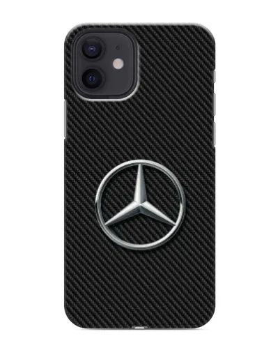 Чохол для iPhone 12 з картинкою «Карбоновий Mercedes стиль»