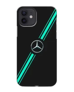 Чехол для iPhone 12 с картинкой «Спортивные линии Mercedes»