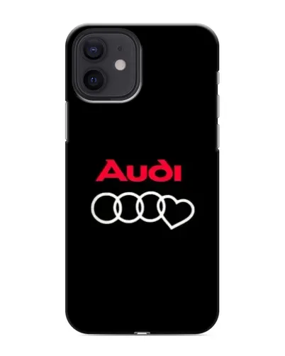 Чохол для iPhone 12 з картинкою «Логотип Audi Heart»