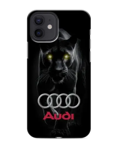 Чохол для iPhone 12 з картинкою «Пантера та Audi»