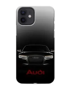 Чохол для iPhone 12 з картинкою «Audi — градієнтний контур»
