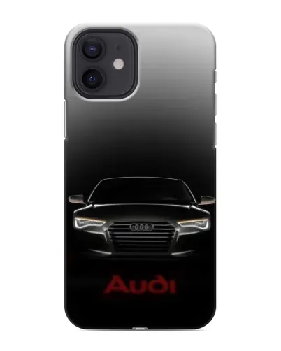 Чохол для iPhone 12 з картинкою «Audi — градієнтний контур»