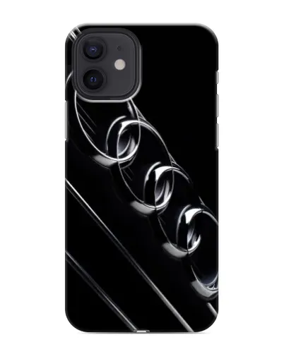 Чохол для iPhone 12 з картинкою «Audi — абстрактні кільця»