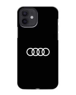 Чохол для iPhone 12 з картинкою «Audi White Logo»