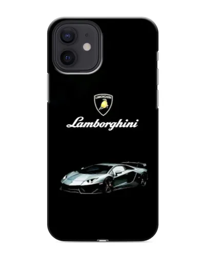Чохол для iPhone 12 з картинкою «Логотип Lamborghini класика»