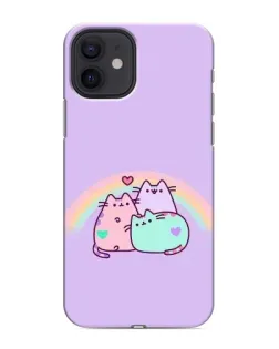 Чохол для iPhone 12 з картинкою «Веселкові Пушини»