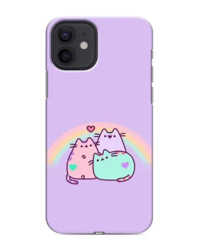 Чохол для iPhone 12 з картинкою «Веселкові Пушини»