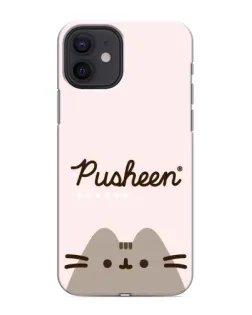 Чохол для iPhone 12 з картинкою «Pusheen логотип»