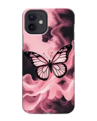 Чохол для iPhone 12 з картинкою «Метелик у диму»