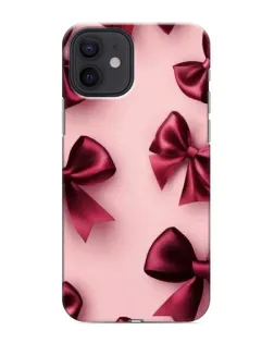 Чохол для iPhone 12 з картинкою «Бордовий атлас»