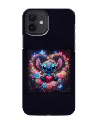 Чохол для iPhone 12 з картинкою «Stitch у квітах» Чохол для iPhone 12 з картинкою «Stitch у квітах»