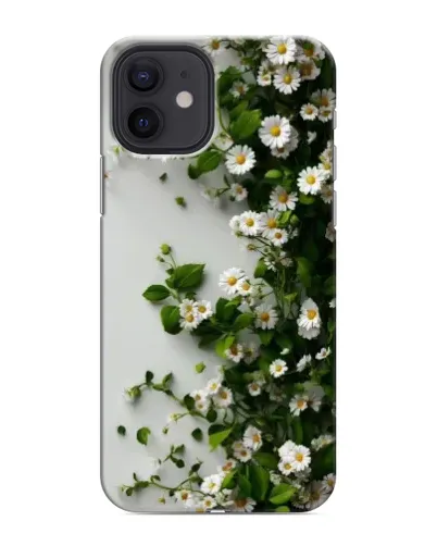 Чохол для iPhone 12 з картинкою «Гілка дрібних білих квітів»