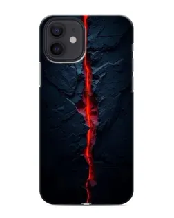 Чохол для iPhone 12 з картинкою «Червона лавова тріщина»