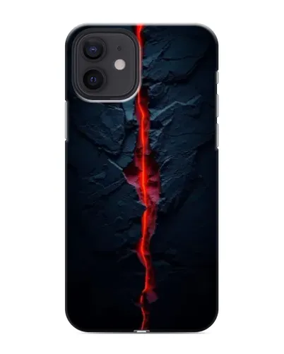 Чохол для iPhone 12 з картинкою «Червона лавова тріщина»
