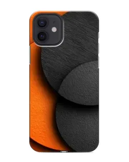 Чохол для iPhone 12 з картинкою «Геометрія помаранчевих кіл»