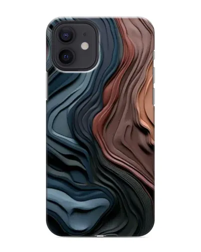 Чохол для iPhone 12 з картинкою «Кольорові хвилі каньйону»