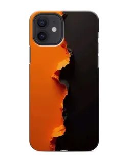 Чохол для iPhone 12 з картинкою «Помаранчевий розлом»