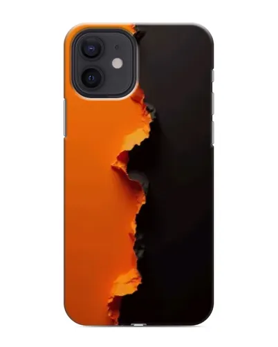 Чохол для iPhone 12 з картинкою «Помаранчевий розлом»