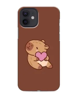 Чохол для iPhone 12 з картинкою «Капібара з серцем» Чохол для iPhone 12 з картинкою «Капібара з серцем»
