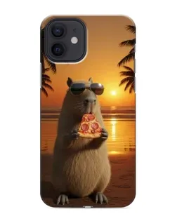 Чохол для iPhone 12 з картинкою «Капібара з піцою» Чохол для iPhone 12 з картинкою «Капібара з піцою»