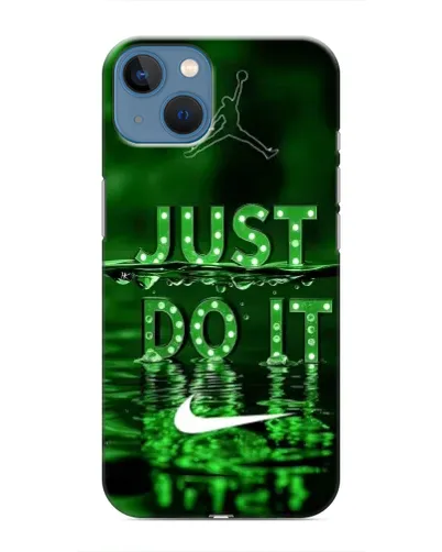 Чохол для iPhone 13 Mini з картинкою «Зелений неоновий Nike»