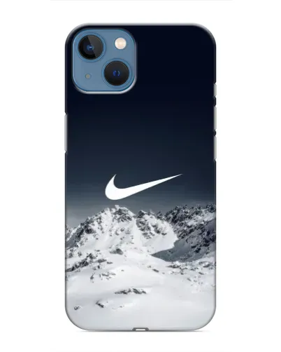 Чохол для iPhone 13 Mini з картинкою «Nike — зимові гори»