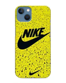 Чохол для iPhone 13 Mini з картинкою «Жовтий текстурний Nike»