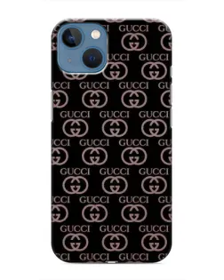 Чехол для iPhone 13 Mini с картинкой «Классическая монограмма Gucci»