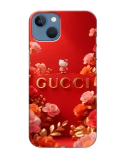 Чехол для iPhone 13 Mini с картинкой «Gucci — золотой сад»