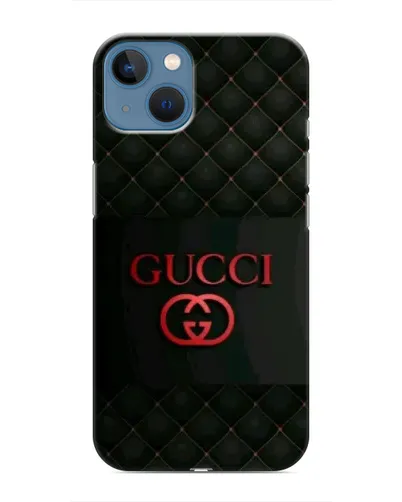 Чехол для iPhone 13 Mini с картинкой «Gucci — стеганый черный»