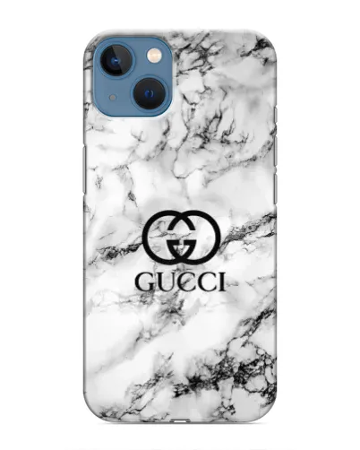 Чехол для iPhone 13 Mini с картинкой «Gucci — мраморный шик»