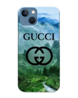 Чехол для iPhone 13 Mini с картинкой «Gucci — горный пейзаж»
