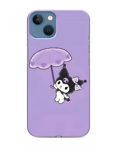 Чохол для iPhone 13 Mini з картинкою «Kuromi з парасолькою»