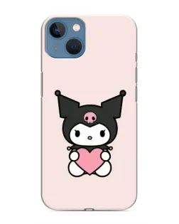 Чохол для iPhone 13 Mini з картинкою «Kuromi та серце» Чохол для iPhone 13 Mini з картинкою «Kuromi та серце»