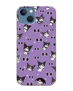 Чохол для iPhone 13 Mini з картинкою «Kuromi — патерн» Чохол для iPhone 13 Mini з картинкою «Kuromi — патерн»