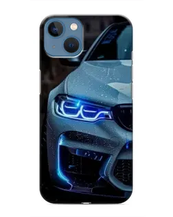 Чохол для iPhone 13 Mini з картинкою «Погляд BMW з синіми фарами» Чохол для iPhone 13 Mini з картинкою «Погляд BMW з синіми фарами»