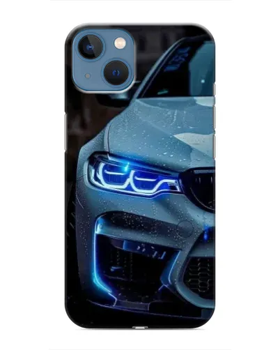 Чохол для iPhone 13 Mini з картинкою «Погляд BMW з синіми фарами» Чохол для iPhone 13 Mini з картинкою «Погляд BMW з синіми фарами»