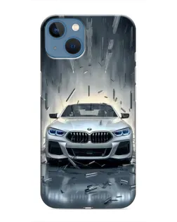 Чохол для iPhone 13 Mini з картинкою «BMW у світлі фар»