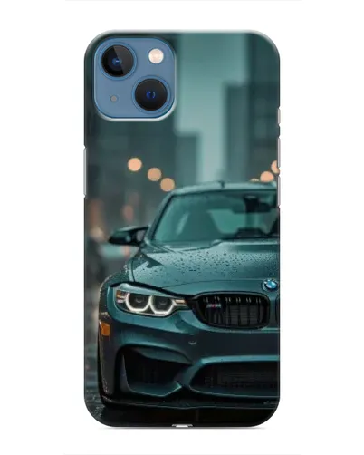 Чохол для iPhone 13 Mini з картинкою «BMW у вогнях міста» Чохол для iPhone 13 Mini з картинкою «BMW у вогнях міста»
