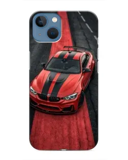 Чохол для iPhone 13 Mini з картинкою «BMW на червоній доріжці»
